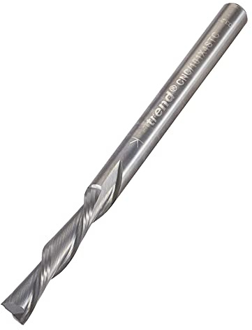 Trend 2 Flute Down-Cut Router Cutter, 4mm Shank, 4mm x 22mm Cut | Solid Tungsten Carbide Down-Cut Cutter For CNC Routing, 4mm Shank, 4mm Cut Diameter, 22mm Cut Length, CNC/101X4STC
