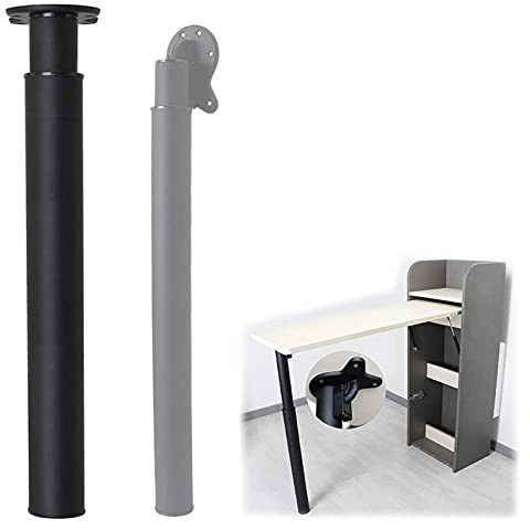 EEUK Tischfuß klappbar höhenverstellbar 71-120 cm, Möbelfüße Schwerlast Stahlrohrfüße Esstisch Stützfuß Teleskop Bürotischbeine,Einstellbar Computertischbeine(Color:Schwarz)