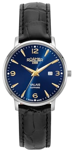 Roamer Damen Armbanduhr Valais 32 mm Armband Leder 958844 41 40 05