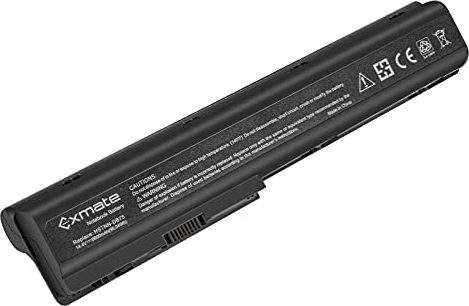 Exmate 6600mAh Batteria per HP Pavilion dv7 HDX X18 dv8t dv7t dv8 Compatibile 480385-001 GA08 516355-001 KS525AA 464059-141 HSTNN-OB75 516916-001 HSTNN-DB75 HSTNN-IB75 [14.4V 95Wh]