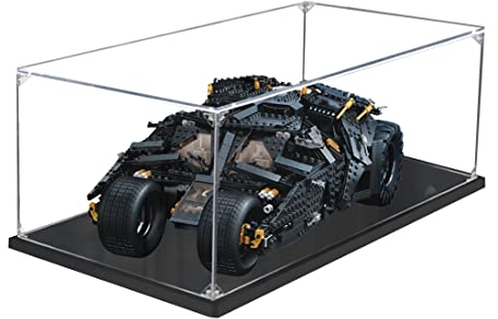 HYZH Acrylic Display Case Compatibile con Lego 76240 DC Batman Batmobile Tumbler, Teca Acrilico Vetrina Display Case Scatola per Lego 76240 - Non Incluso Modello