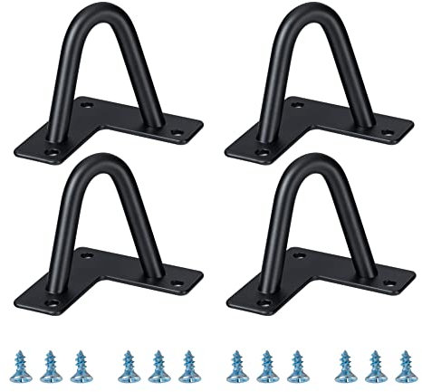 Hairpin Legs 2, DIY Furniture Legs are Great for Cabinets, Wardrobes, TV Cabinets, Drawers, Nightstands, Jewelry Boxes, Coffee Table Legs, and other Craft Projects. 2 inch Feet Black 4 Piece Set.