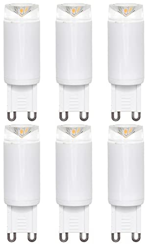 NCC-Licht 6x LED Lampe G9 Stiftsockellampe 2,5W 200lm Neutralweiß 4000K | LED Leuchtmittel ersetzt 20W Glühlampe mit G9-Sockel, sachliches Licht ideal für Wohn- und Arbeitsbereiche