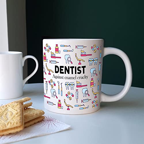 Purely Home Extra Large Big Dentist Mug Fun Trades Gift - Jumbo White Coffee/Tea Present