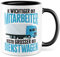 LKW Tasse mit Spruch Lkw-Fahrer Kaffeetasse Kaffee-Becher lustig Geschenkidee Fernfahrer Geschenk Lastwagen Spediteur Je wichtiger der Mitarbeiter desto größer der Dienstwagen Witz (Weiß/Schwarz)
