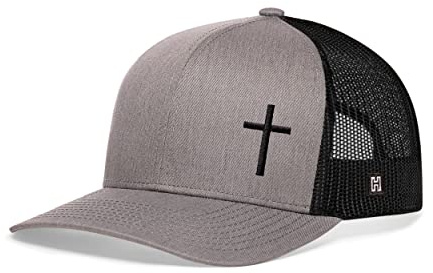Haka Cross Hat - Christian Trucker Hat Jesus, Mesh Outdoor Hat for Men & Women, Adjustable Baseball Cap, Snapback Hat