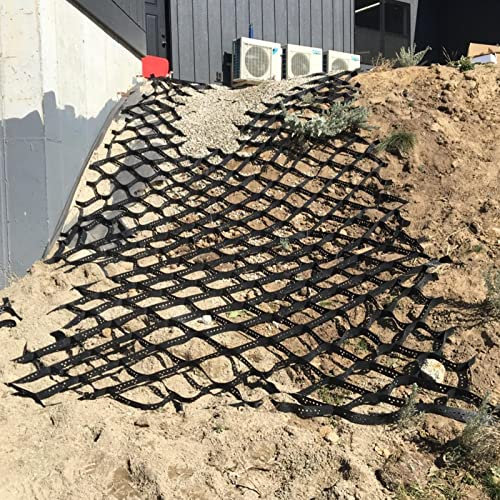 CMYUN Kiesgitter Hochleistungsgrundgeogitter Im Freien, Terrasse Hof Garten Auffahrt Bodenkies Stabilisierungssystem, Faltbarer, Erweiterbarer Geocell-Gitter-Fertiger (Size : 1m x 10m (3.3ft x 33ft))
