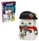 Weihnachtsschneemann Dekoration Weihnachtskalender Konstruktionsspielzeug, MOC Klemmbausteine Kompatibel mit Lgo