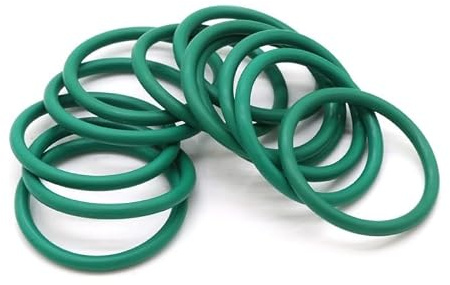 JWOO 5 Stück grüne O-Ring-Dichtungsscheibe, öl- und säurebeständig, CS 2, 2,4, 3,1, 3,5, 4, 5 mm, FKM-Fluorkautschuk, O-Ring-Dichtung, Außendurchmesser 32–70 mm (Size : 45x37x4mm)