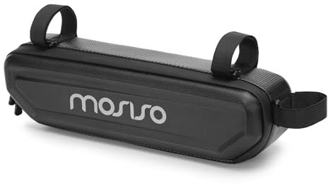 MOSISO Bike Frame Bag, Waterproof Hard Shell EVA Bike Triangle Frame Bag, 6L Bicycle Under Tube Storage Case Cycling Accessories Pouch Tool Case for Women Men Road Mountain Cycling, Black