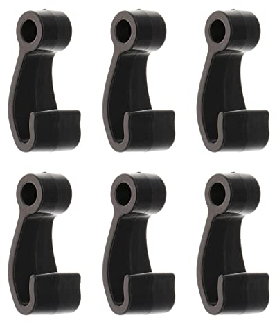 6 ganci per kayak a J, ganci elastici in plastica con chiusura a scatto, per kayak, canoe, paddle, canottaggio, plastica, chiusura a scatto, gancio per corda