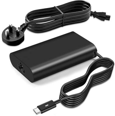 HP 65W Laptop Charger for HP EliteBook 830 835 840 845 860 865 640 650 1040 G8/G9/G10/G11, ZBook 14u G5 Firefly 14 15 16, ProBook 440 445 450 455 460 465 G8/G9/G10/G11 Travel Type-C Power Supply