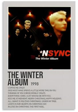 CNXIDTDSE 'N Sync The Winter Album-Cover, Musikalbum, Poster, Dekoration, Gemälde, Leinwand, Wandposter und Kunstdruck, modernes Zuhause, Schlafzimmer, Dekoration, Poster, 30 x 45 cm, ungerahmter Stil