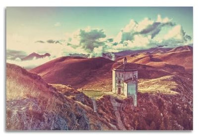 ZSLYMX Landschaftsposter, düster und seltsamer, atemberaubendes Haus-Poster, dekoratives Gemälde, Leinwand, Wandposter und Kunstdruck, moderne Familienschlafzimmer-Dekoration, Poster, 20 x 30 cm