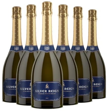 Silverhand Estate Silver Reign – Sparkling Wine of England – Chardonnay & Pinot Noir Blend – Elegant & Refreshing – Case of 6 x 75cl Bottle