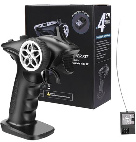 Mando a distancia para coche Rc de 2,4 GHz - Juego de transmisor y receptor para coche Rc, vehículos Rc con mando a distancia | Transmisor y receptor de radio para coche Rc, mando a distancia de 2,4 G