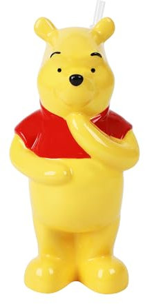 Bioworld Winnie The Pooh - Tazza in ceramica scolpita, 500 ml