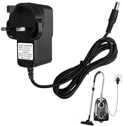 Eophmi 27V 500mA for Gtech Charger, UK plug for Gtech Air Ram Charger, Power Supply Adapter for Gtech AirRAM MK2 K9 AFT001 AR01 AR02 ATF27 ATF29 ATF40 ATF41 DM001 Cordless Vacuum Cleaner