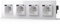 BSEED Prise Murale avec 20W USB C,Chargeur Rapide Multiprises,16A Prise avec Cristal,Prise de courant à Encastrer,4 Prise,299mm Blanc