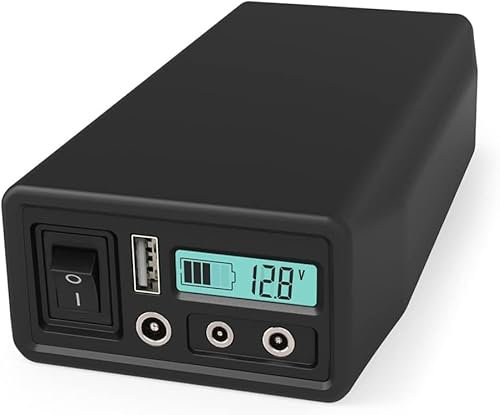 Talentcell 12V LiFePO4 Battery Pack LF4106, 2000 Cycles Rechargeable 12.8V 6Ah 76.8Wh Lithium Iron Phosphate Battery with DC 12/9/6 Volt and 5V USB Output for LED Strip, CCTV Camera, Mobile Phone and