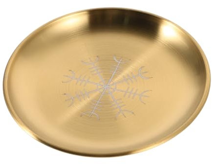 ABOOFAN Plateau De Fruits Bouddhiste, Bol D'offrande, Plateaux De Service D'hommage, Assiette De Fruits, Dessert, Plat À Collation Pour Bouddha, Fournitures D'autel, Rituels,