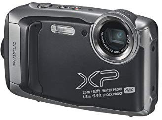 Fujifilm FinePix XP140 Digital Camera- Graphite 16.4MP with 5X Optical Zoom, 1080P Full HD Video, Motion Panorama 360, Wi-Fi, Waterproof/Shockproof (Renewed)