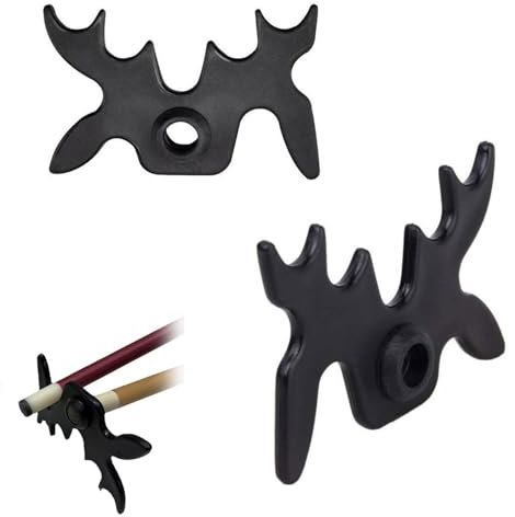 FIBOUND 2 Queues de Billard Snooker avec Repose-Tête et Support Araignée - Accessoires Professionnels pour Joueurs - Compatible avec La Majorité des Queues de Pool pour Jeu Amélioré