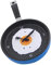 Milageto Wanduhr im Design Einer Bratpfanne, 22 X 19 cm, Digitale Uhr, Blau
