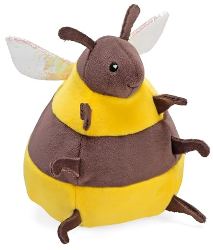 Wild Republic Flipkins Bumble Bee, Stofftier, 12 cm, Plüschspielzeug, Füllung aus recycelten Wasserflaschenfasern