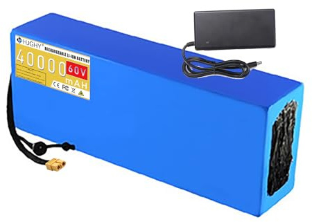 HJGHY 36V 30Ah Li-ion Battery Pack 48V 35Ah E-bike Batteries 60V 40Ah PVC Lithinum Battery with BMS Protection for 540W-2400W Motor,60V40Ah
