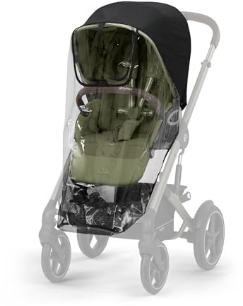 CYBEX Gold Regenverdeck für Kinderwagen TALOS S LUX, Ideale Belüftung, Einfache Installation, Transparent