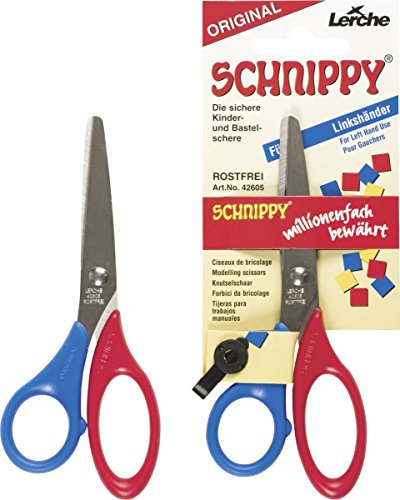 Heyda 204889514 Bastelschere Schnippy 13 cm rund für linkshänder)