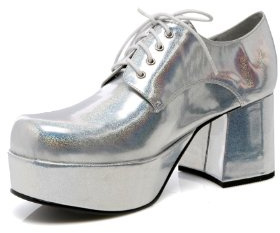 Ellie Shoes Mens Platform, Slvh, Small US