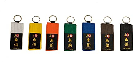 Schlüsselanhänger Gürtel Ju-Jutsu weiß