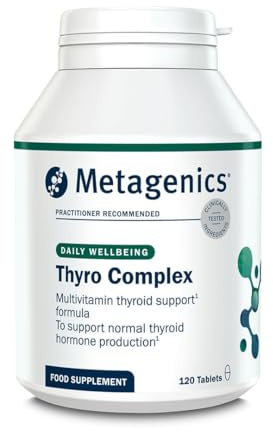 Metagenics Thyro Complex, Thyroid Function Multivitamin - 120 Tablets | Advanced daily formula with iodine, selenium and zinc to support normal hormone regulation and reduce fatigue