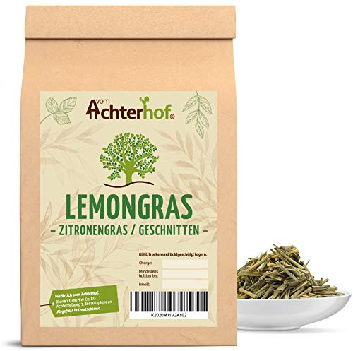 Zitronengras 250g | Zitronengras getrocknet und geschnitten | ideal zur Verwendung in der Zubereitung von Tee | feiner zitronenartiger Geschmack | vom Achterhof