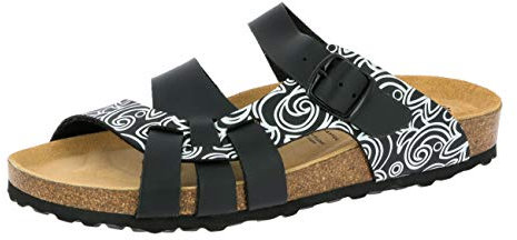 Lico Bioline Lady Soft, Ciabatte, Donna, Nero/Bianco, 42 EU