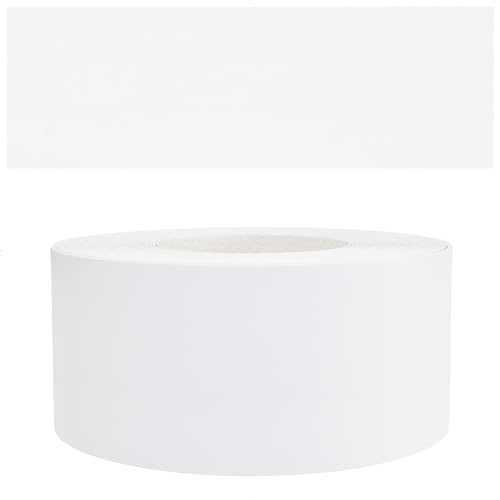 Mprofi MT® - Chant Melamine | 45mm X 10m | Bande de Chant Blanc | Epaisseur 0,50mm | Facile à Appliquer | Pour Étagères, Meubles & Panneaux | Chant Thermocollant Durable