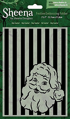 Sheena Douglass 5X7 Christmas Folder - Hey Santa!, Transparent