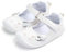 LACOFIA Bailarinas bebé niña Zapatos Antideslizantes Primeros Pasos para bebé niñas con Suela Blanco coneja 18