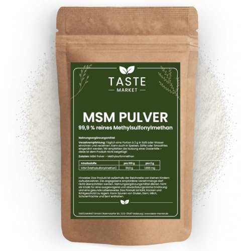 25 kg MSM POLVERE 99,9% puro – Senza additivi – Zolfo organico (metilsulfonilmetano)
