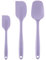 Cooptop - Set di spatole in silicone, spatola in gomma, resistente al calore e spatole (lavanda)