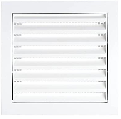 Blanco 150x150 mm Rejilla de Ventilación con Mosquitera, de Plastico ABS