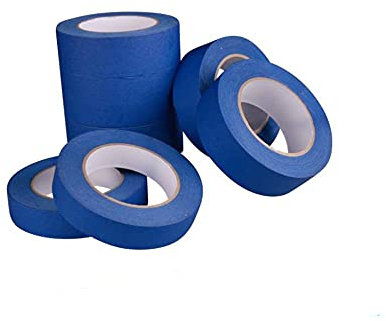 Ruban de masquage bleu pour peinture, 24 mm x 20 m, ruban de masquage pour peintres, décoration intérieure et artistique (10)