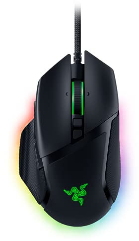 Razer Basilisk V3 USB Gaming Mouse, 11 Buttons, 26000DPI Focus+ Sensor, Optical Switch, Razer HyperScroll Tilt Wheel, Chroma Lighting, RZ01-04000100-R3M1, Black