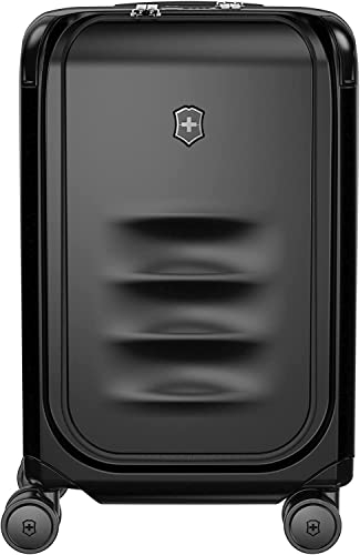 Victorinox Spectra 3.0 Expandable Frequent Flyer Carry-On, Handgepäckkoffer, Trolley, Leicht, Damen/Herren, 23 x 35 x 55 cm, 37-44 Liter, Schwarz
