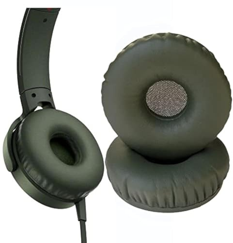 V-MOTA XB550AP Ohrpolster, kompatibel mit Sony MDR-XB550Ap MDR-XB450AP Extra Bass On-Ear-Headset, Ersatzkissen, Ersatzteil, 1 Paar, Grün