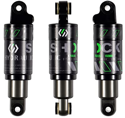 Chooee Mountain Bike Rear Shock absorber Rear Oil MTB Damper 120mm/125mm/150mm/165mm/185mm/190mm/200mm Bicycle Rear Damper 150mmx750lbs