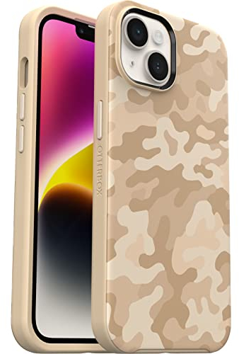 OtterBox Symmetry+ Case for iPhone 14/iPhone 13 with MagSafe, Shockproof, Drop Proof, Protective Thin Case, 3X Tested to Military Standard, Sand Storm CAMO