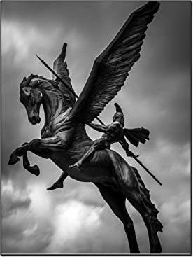 QITEX Wandbilder Schlafzimmer Griechische Mythologie Poster Mythologie Gott des Krieges Wanddekoration leinwand bilder Wand Bilder Poster für Schlafzimmer Wohnzimmer Dekor 40x60cm(Kein Rahmen)